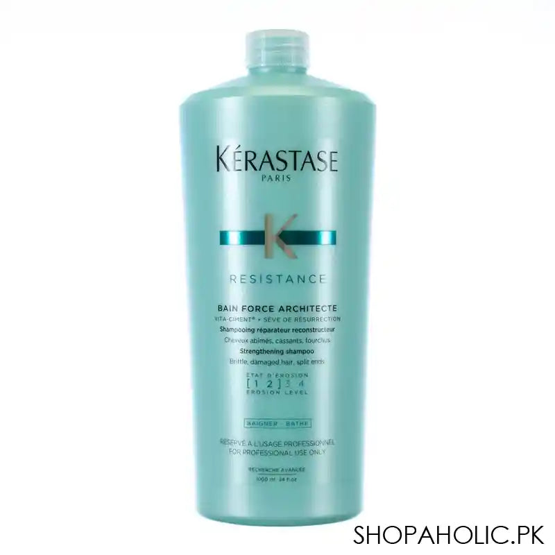 Kerastase Resistance Bain Force Architecte Shampoo, For Thinning and Weak Hair, 1000ml - Main Image