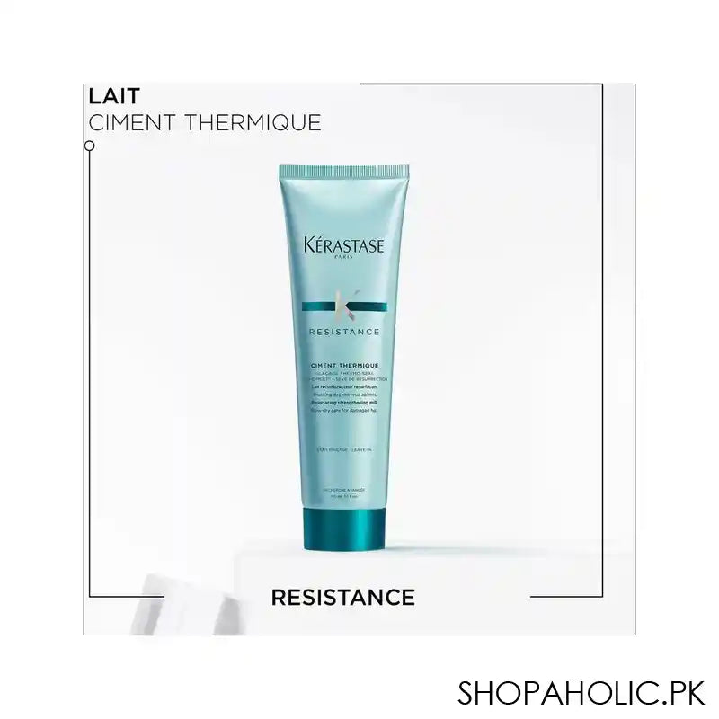 Kerastase Resistance Ciment Thermique Heat Protecting Cream, For Damaged and Over-Processed Hair, 150ml - Image 4