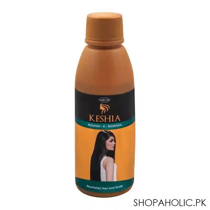 keshia rogan e moringa hair oil, 100% organic, anti hair fall, 120ml main image