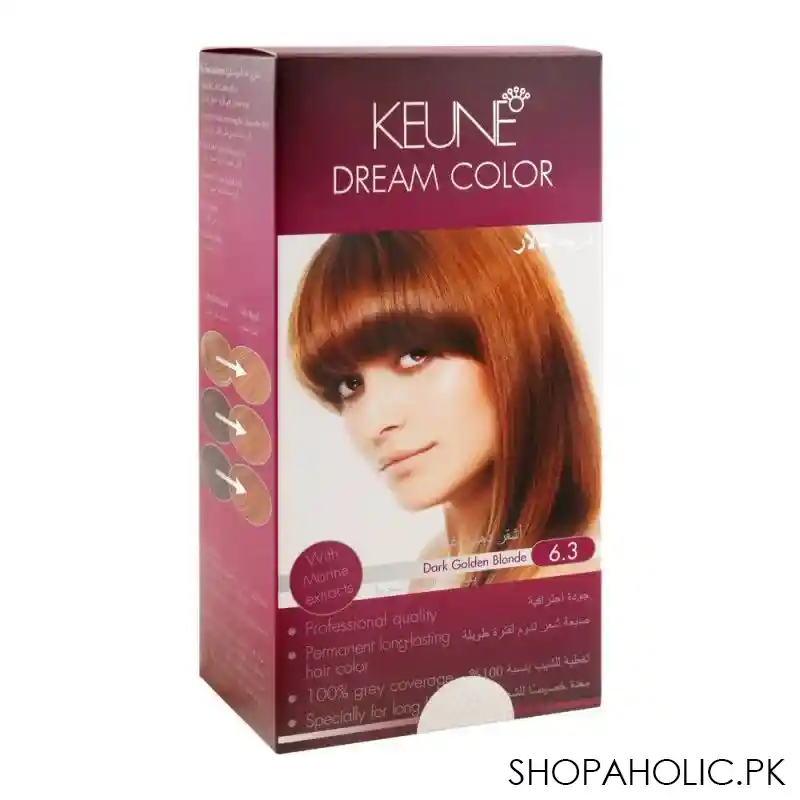 keune dream hair color, 6.3 dark golden blonde main image