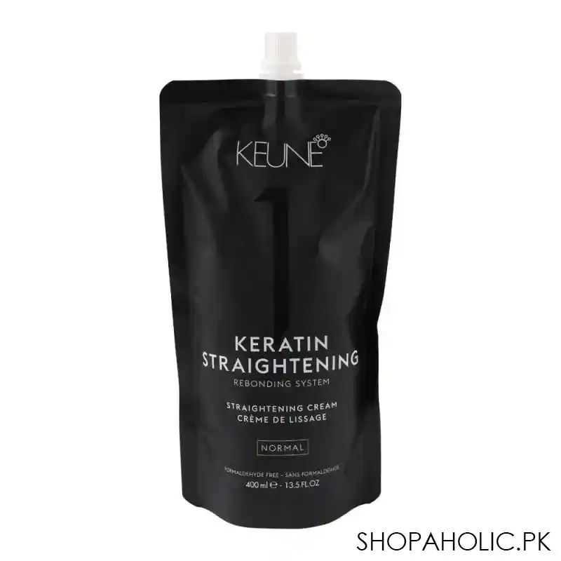 keune keratin straightening rebonding system, straightening cream, normal 1, 400ml main image