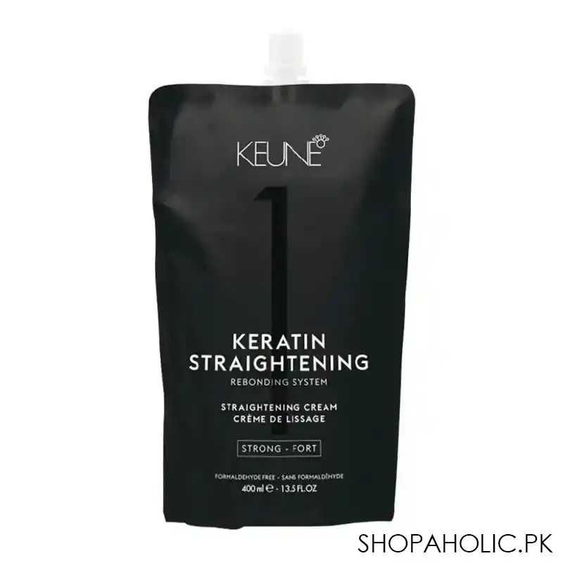 keune keratin straightening rebonding system straightening cream, strong, 400ml main image