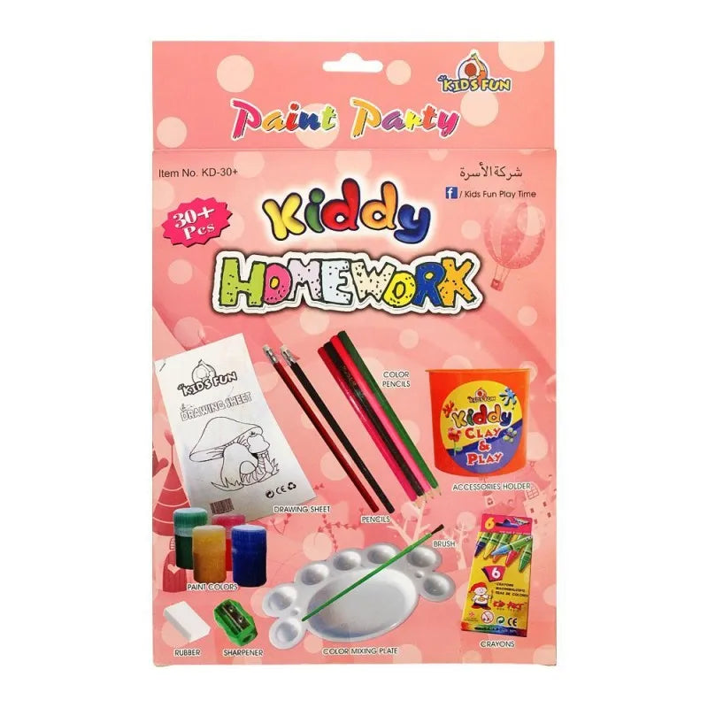 kids fun kiddy paint party set, 30+ pieces image2