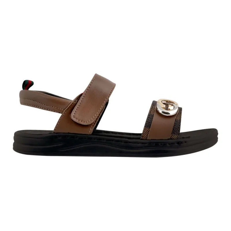 kid's sandals, for girls, brown, 228 51 image3