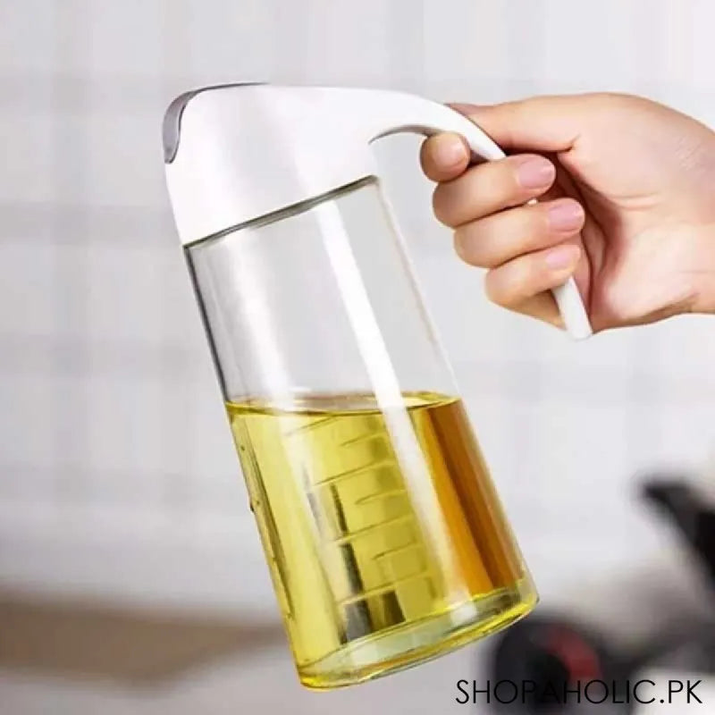 king style oil bottle dispenser with automatic cap and stopper image2