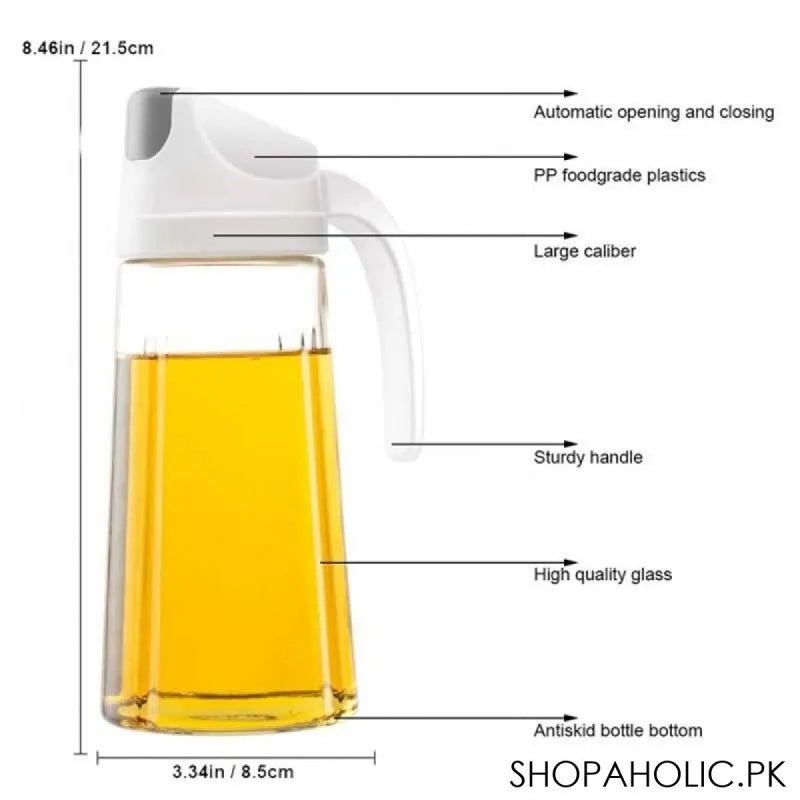 king style oil bottle dispenser with automatic cap and stopper image5