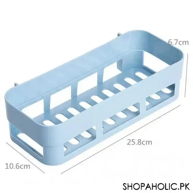 kitchen and bathroom storage shelf rack screwless image6