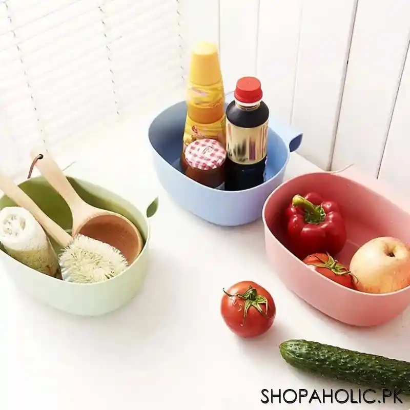 kitchen cabinet door hanging trash can basket image3