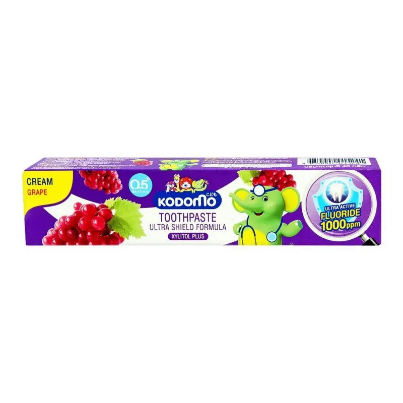 kodomo ultra shield formula cream toothpaste, grape, 40g main image