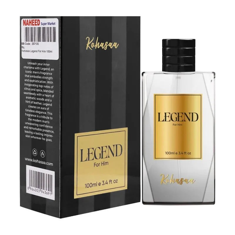 kohasaa legend eau de parfum, for him, 100ml image2