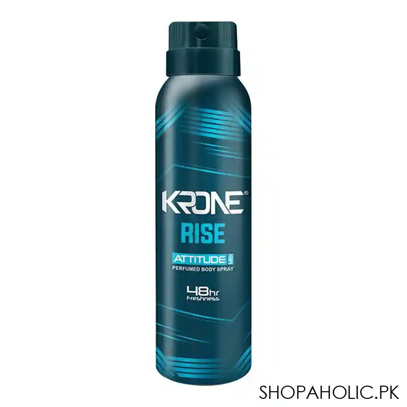 Krone Attitude Rise 48Hr Freshness Perfumed Body Spray, For Men, 150ml - Main Image