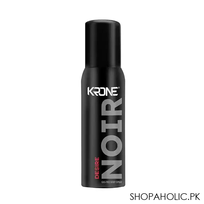 Krone Noir Desire Gas-Free Body Spray, For Men, 120ml - Image 4