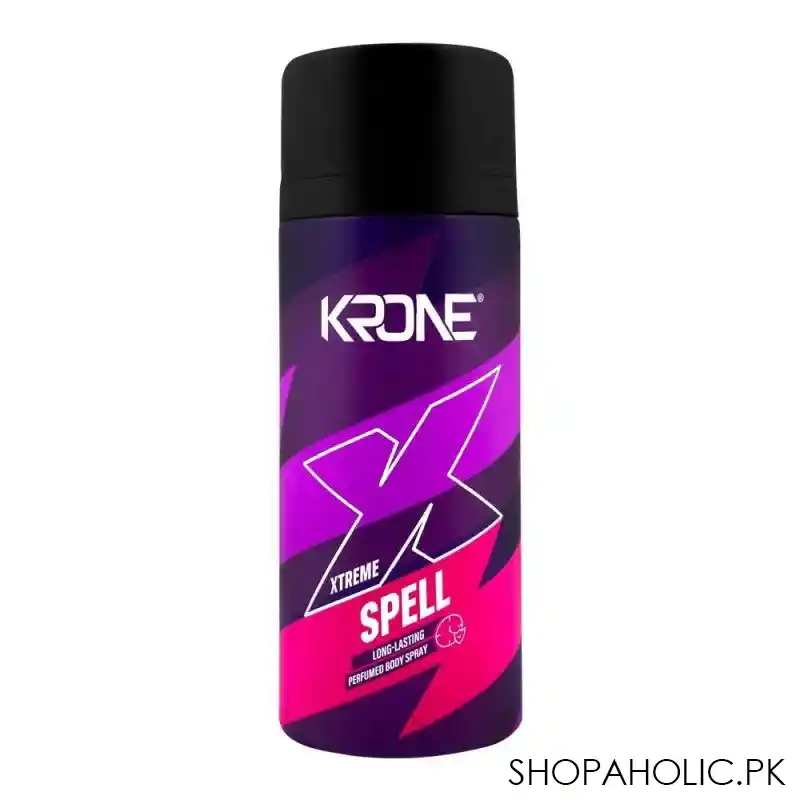 krone xtreme spell long lasting body spray, for men, 150ml main image