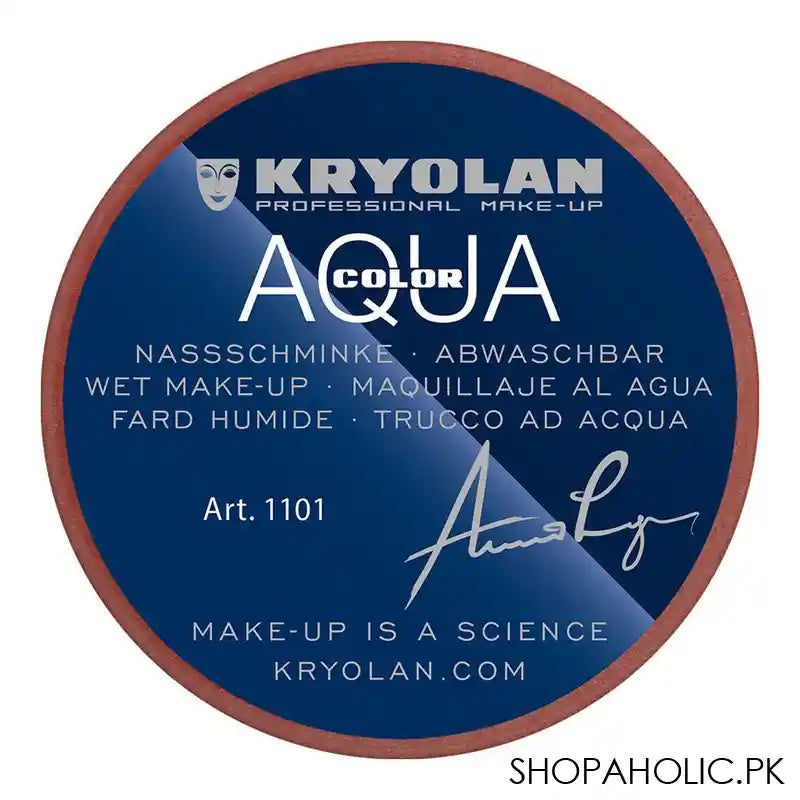 Kryolan Aqua Color Wet Cake Liner, 076, 8ml - Image 2