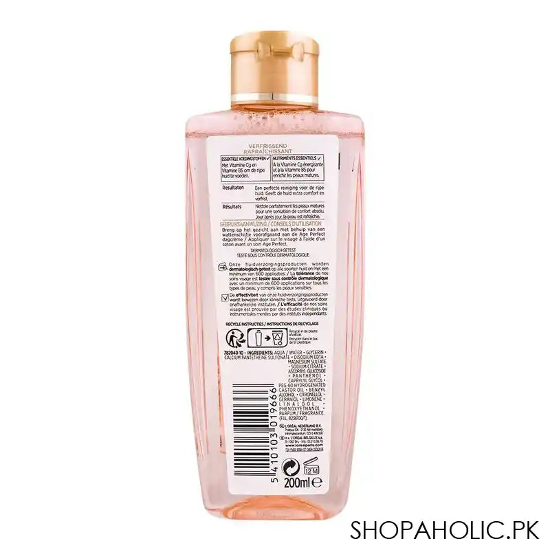 L'Oreal Paris Age Perfect Refreshing Toner, 200ml - Image 2