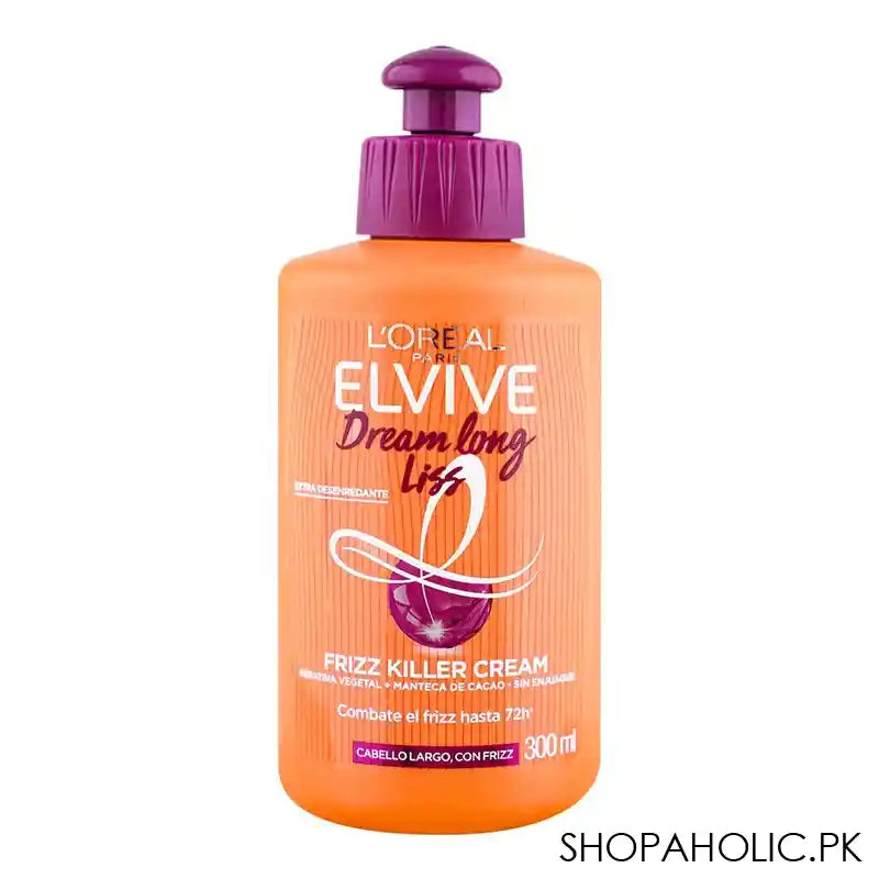 L'Oreal Paris Elvive Dream Long Liss Frizz Killer Hair Styling Cream, 300ml - Main Image