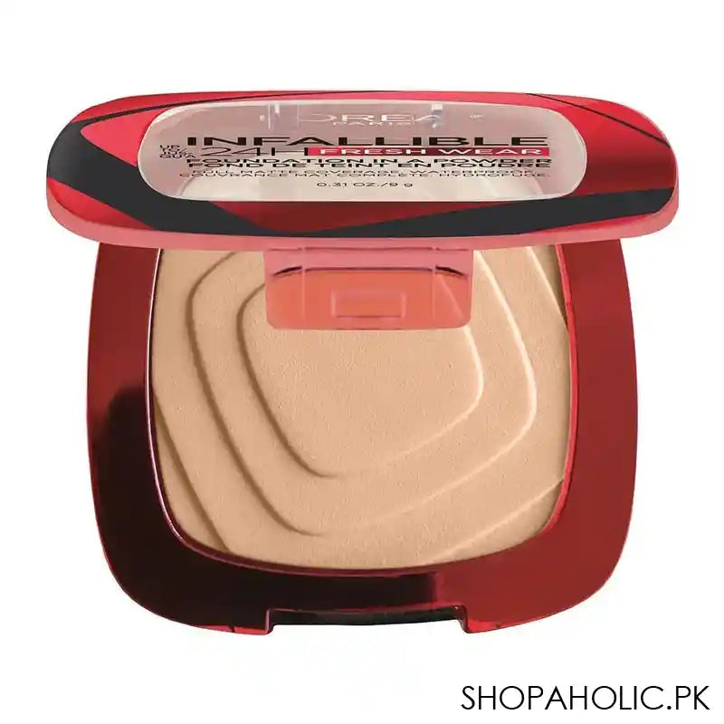 L'Oreal Paris Infallible 24Hrs Fresh Wear Powder Foundation, 130 True Beige - Main Image