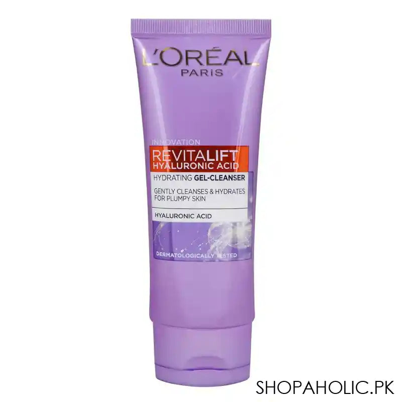 L'Oreal Paris Revitalift Hyaluronic Acid Hydrating Gel Facewash, 100ml - Main Image