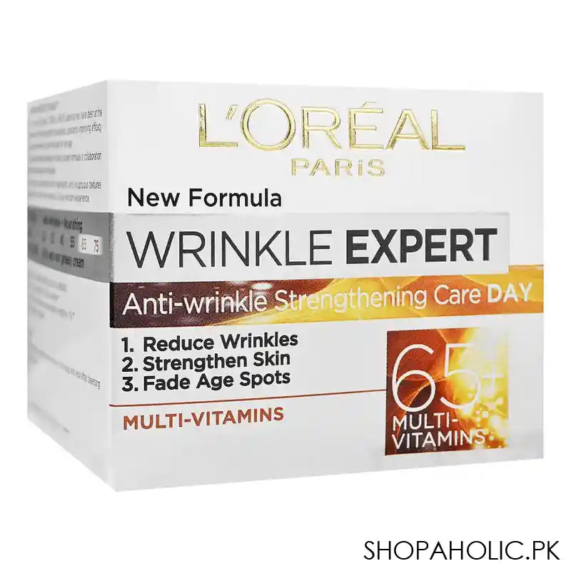 L'Oreal Paris Wrinkle Expert Multi-Vitamins Anti-Wrinkle Strengthening Care Day Cream, For 65 Plus Years, 50ml - Image 5