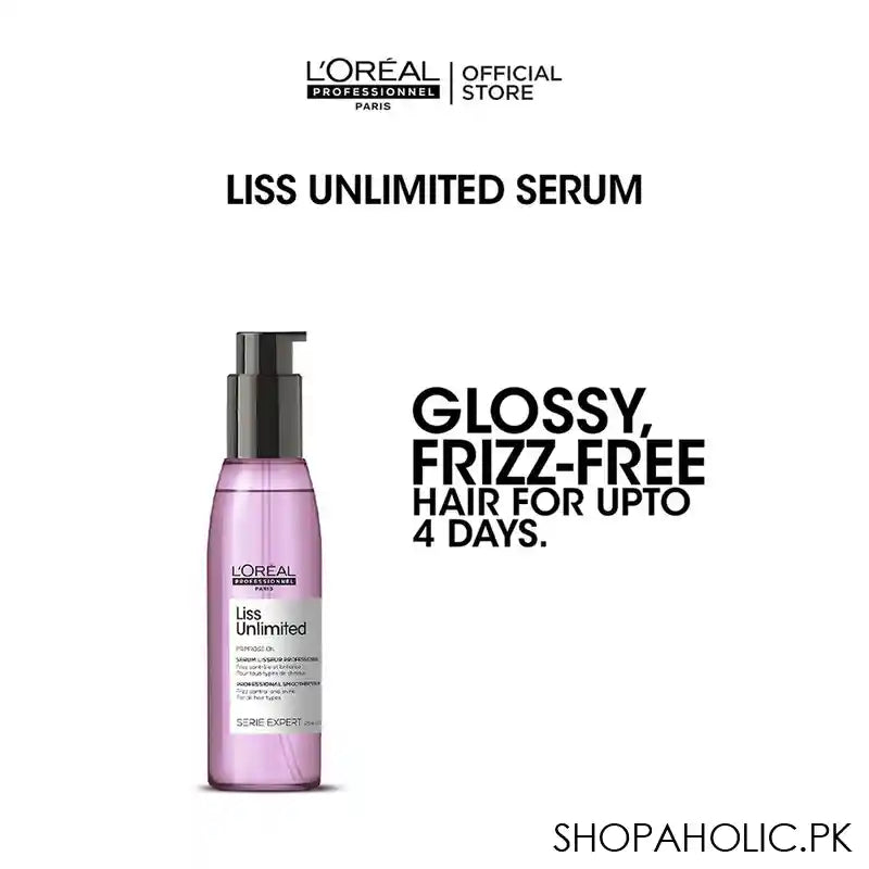 L'Oreal Professionnel Serie Expert Primrose Oil Liss Unlimited Smoother Serum, 125ml - Main Image