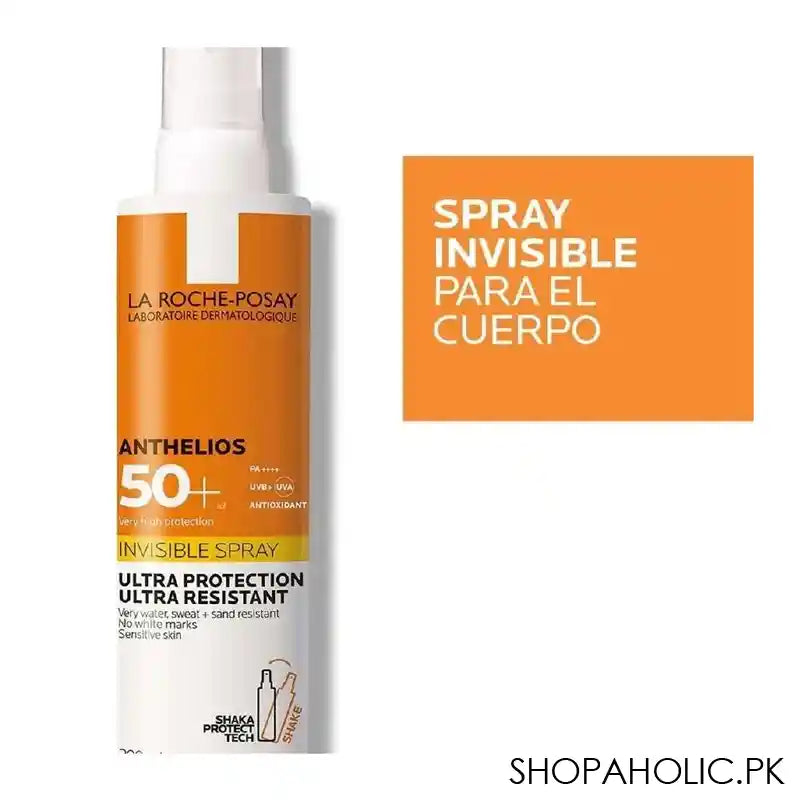 La Roche-Posay Anthelios Invisible Spray Sunscreen With SPF50+, For Sensitive Skin, 200ml - Image 2