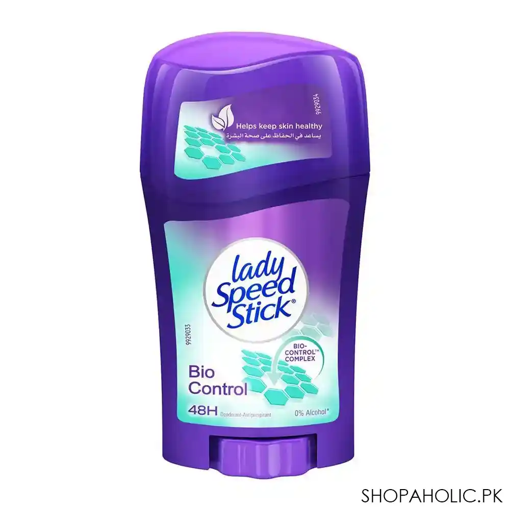 lady speed stick bio control 48h deodorant stick, for women, 45g main image