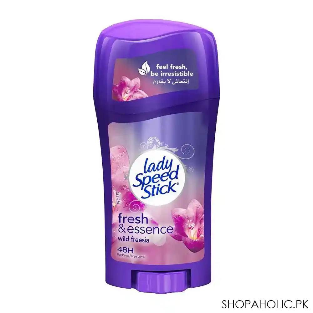 lady speed stick fresh & essence wild freesia deodorant stick, for women, 65g main image