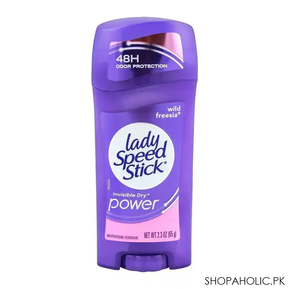 lady speed stick wild freesia invisible dry power deodorant for women, 65g main image