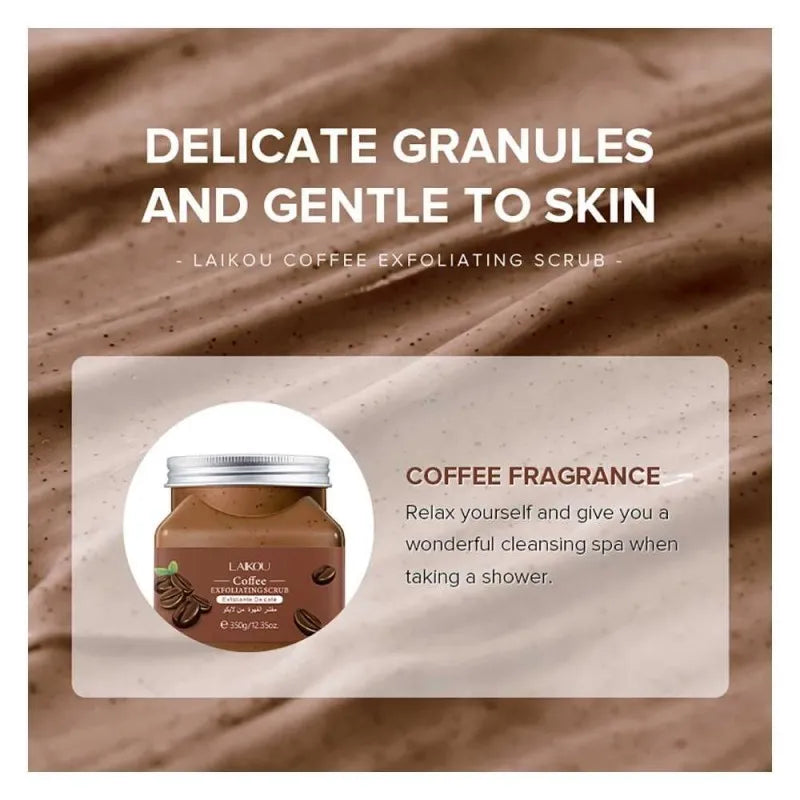 laikou coffee exfoliating body scrub, 350g, lk83656a image2