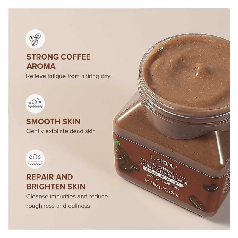 laikou coffee exfoliating body scrub, 350g, lk83656a main image