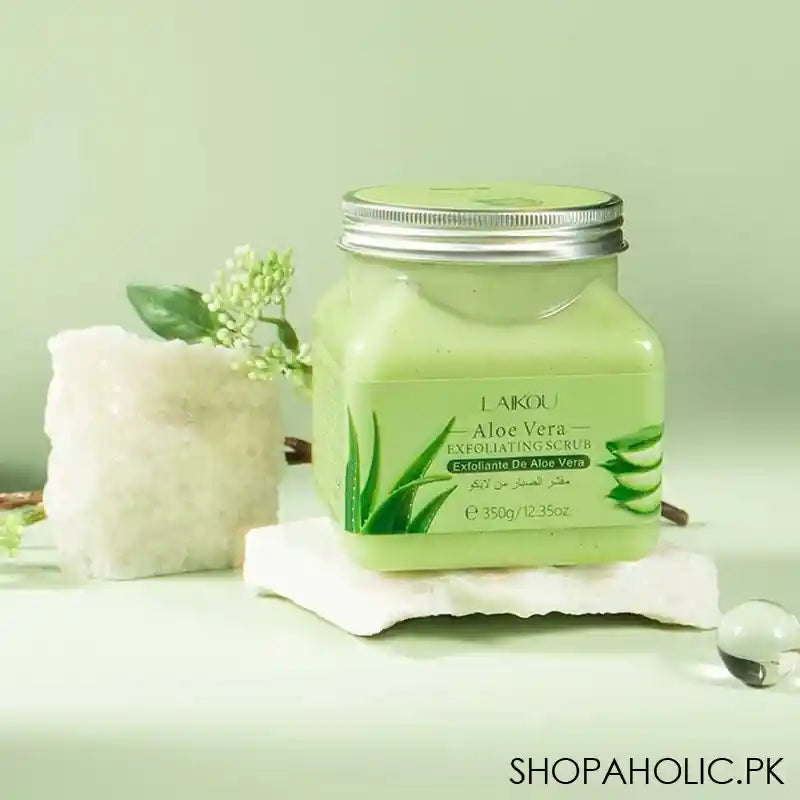 Laikou Fenyi Aloe Vera Exfoliating Body Scrub, 350g, LK83458A - Image 3