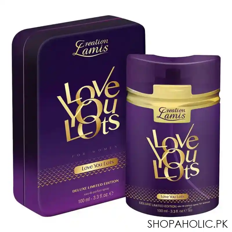 lamis creation love you lots deluxe limited edition eau de parfum, for women, 100ml image2