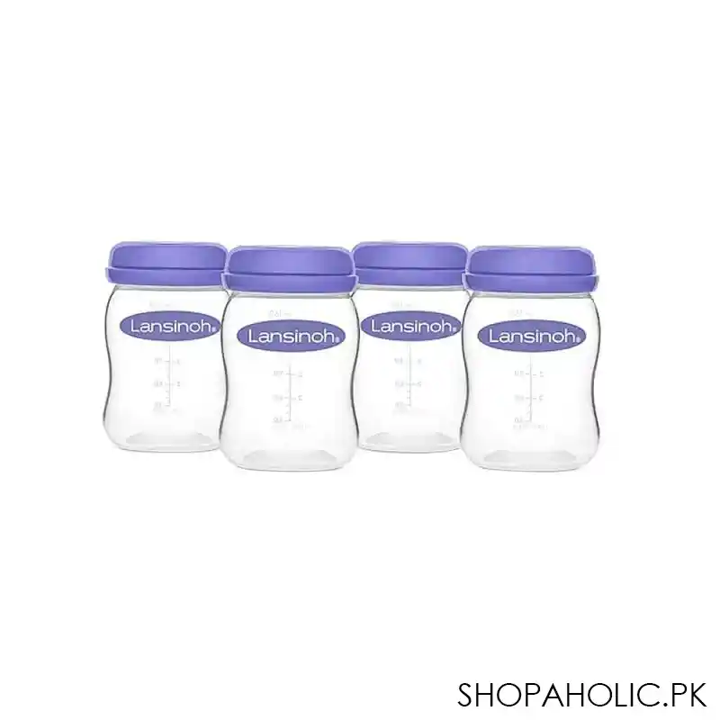 lansinoh breast milk storage bottles, 4 x 160ml, bt20417ct1116 main image