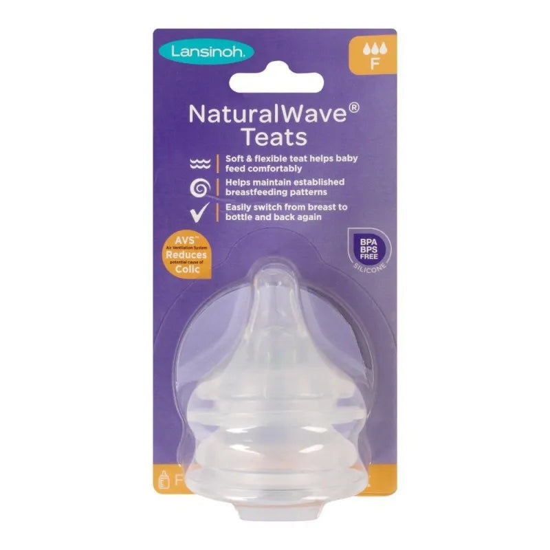 lansinoh natural wave fast flow silicone teats, 2 pack, np75920bc0620 image2