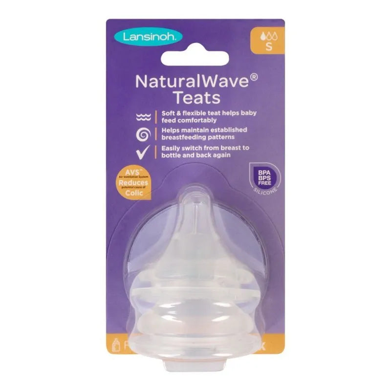 lansinoh natural wave slow flow silicone teats, 2 pack, np75900bc0620 image2