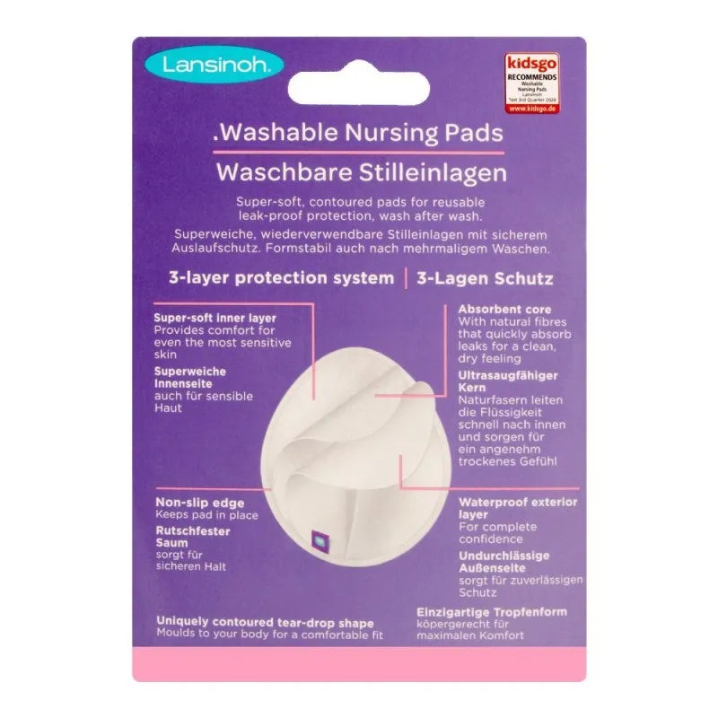 lansinoh washable nursing pads, 4 pack, wn20382ct0121 image3