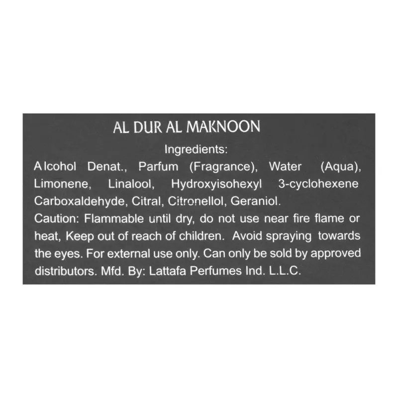 lattafa al dur al maknoon eau de parfum, fragrance for men & women, 100ml image4