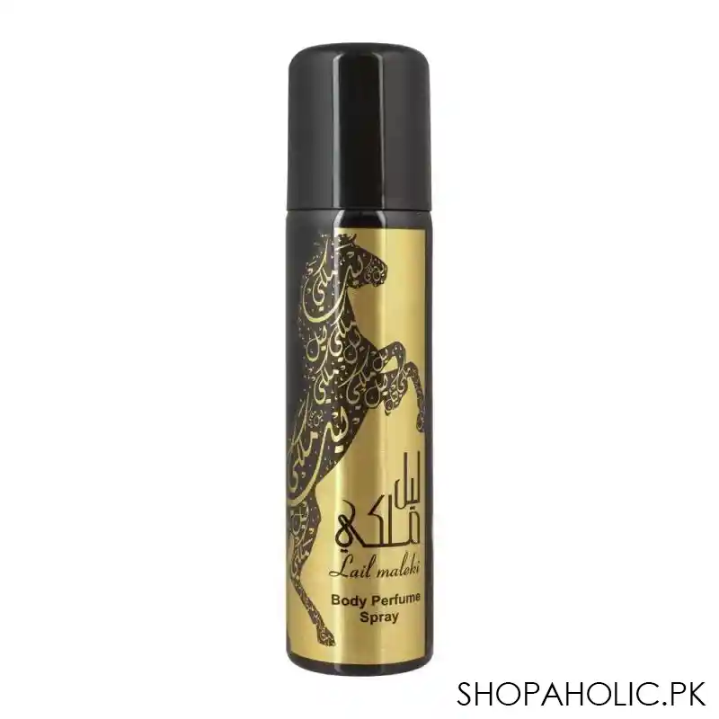 lattafa lail maleki perfume body spray, 70ml main image