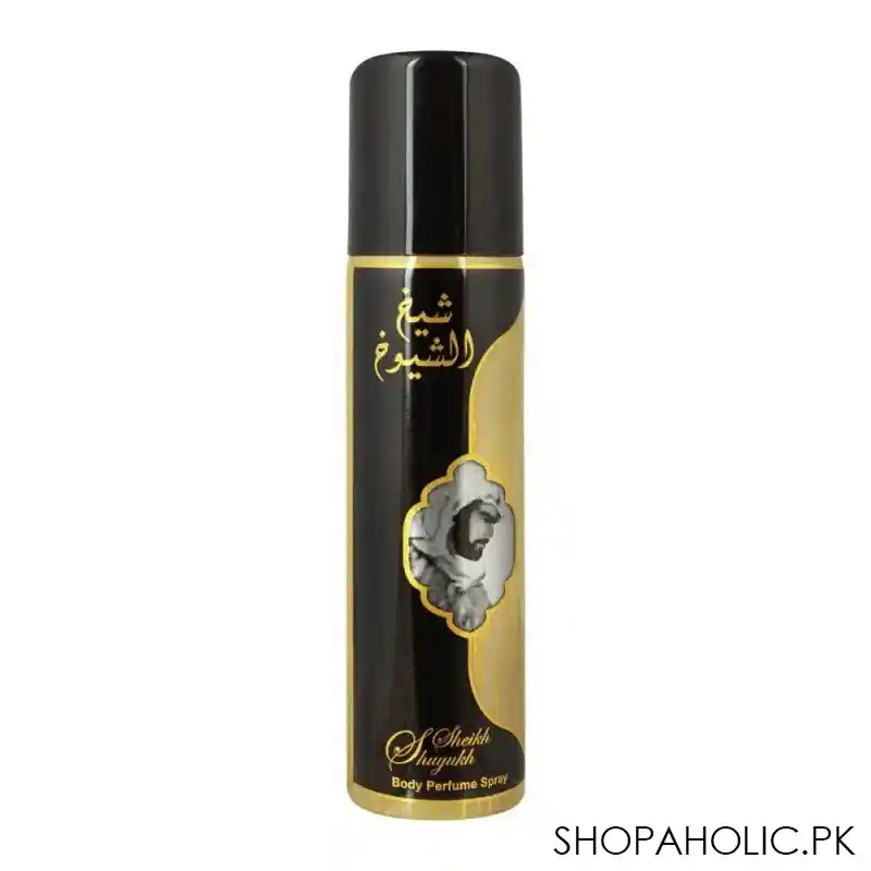 lattafa sheikh shuyukh luxe edition perfume body spray, 70ml main image