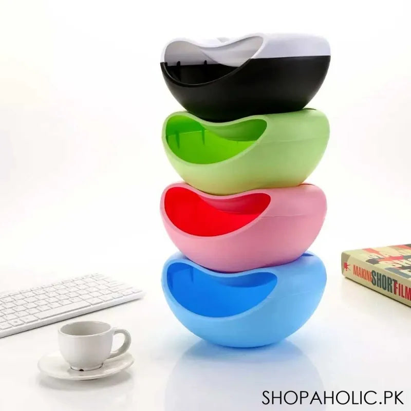 lazy snack bowl with mobile holder image2