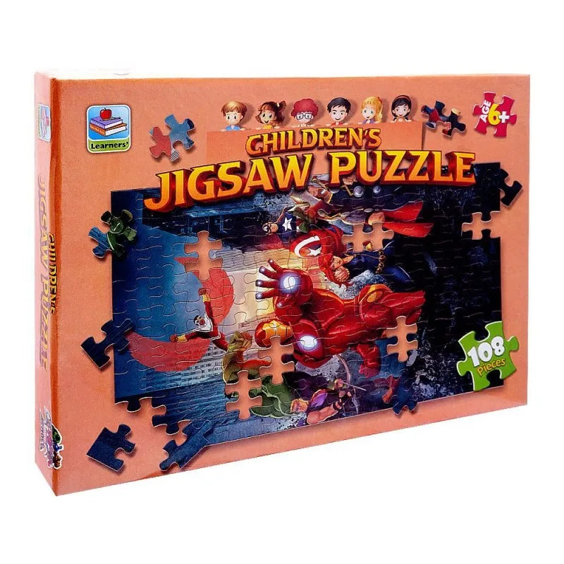 learner's childern puzzle jigsaw super hero, for 6+ years, 417 8808 main image