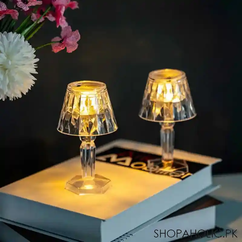 led diamond crystal mini table top lamp   small image2