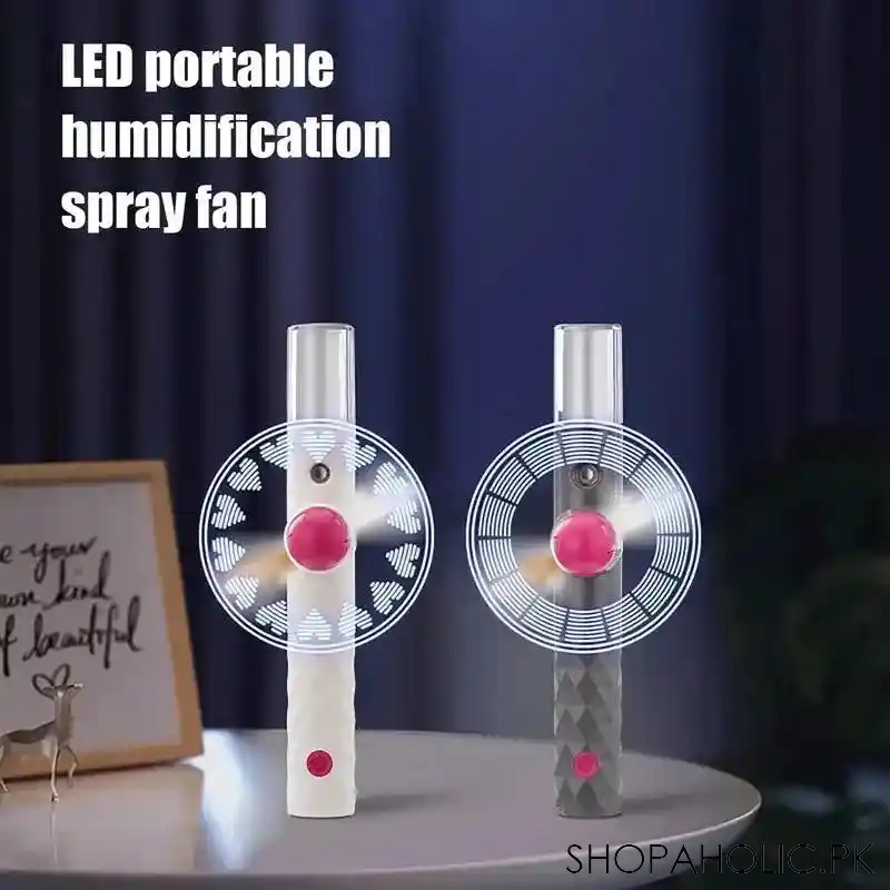 led portable humidifier spray fan image5