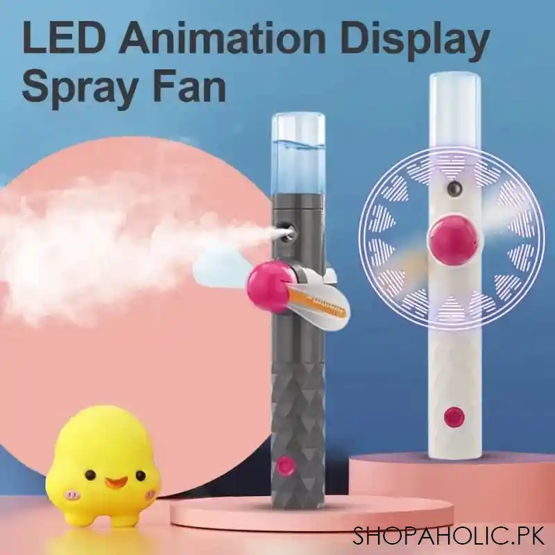 led portable humidifier spray fan main image