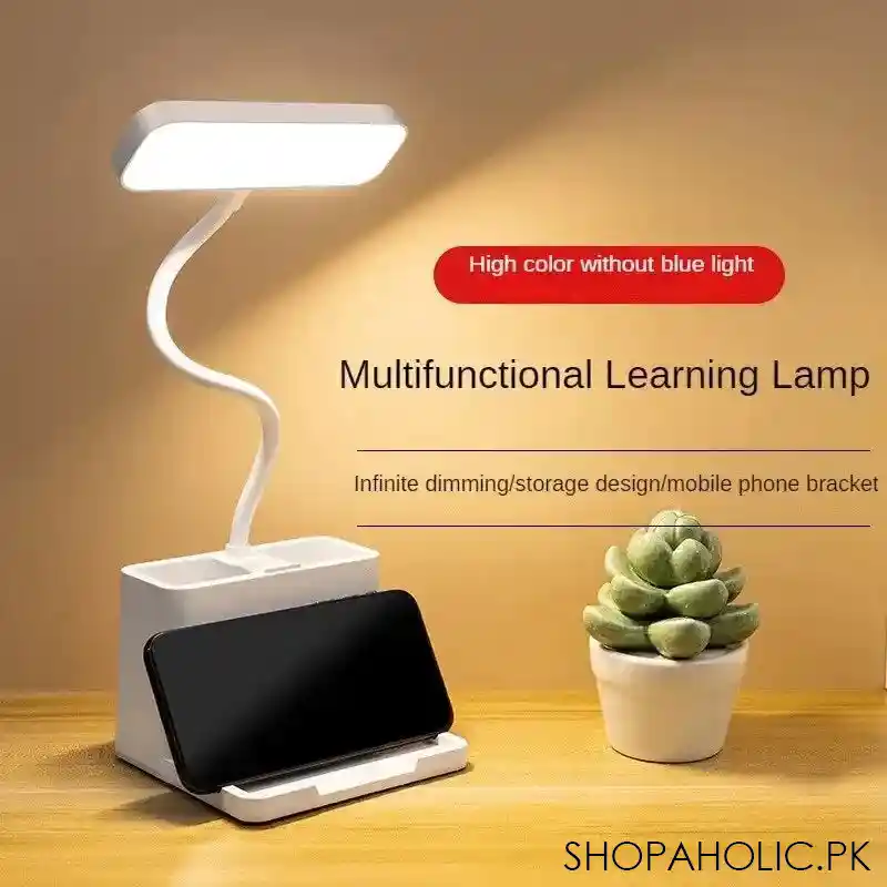 led table lamp with pen holder image2