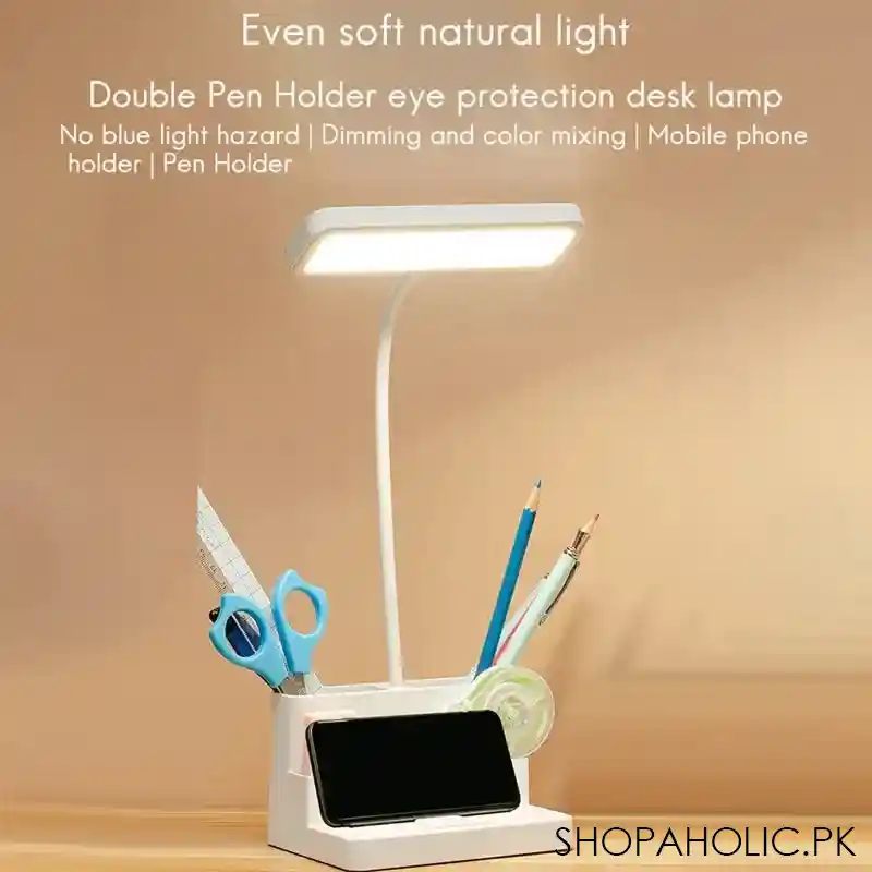 led table lamp with pen holder image3