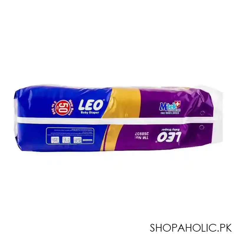 leo soft & dry baby diaper newborn 1, 2 5kg, 50's image2