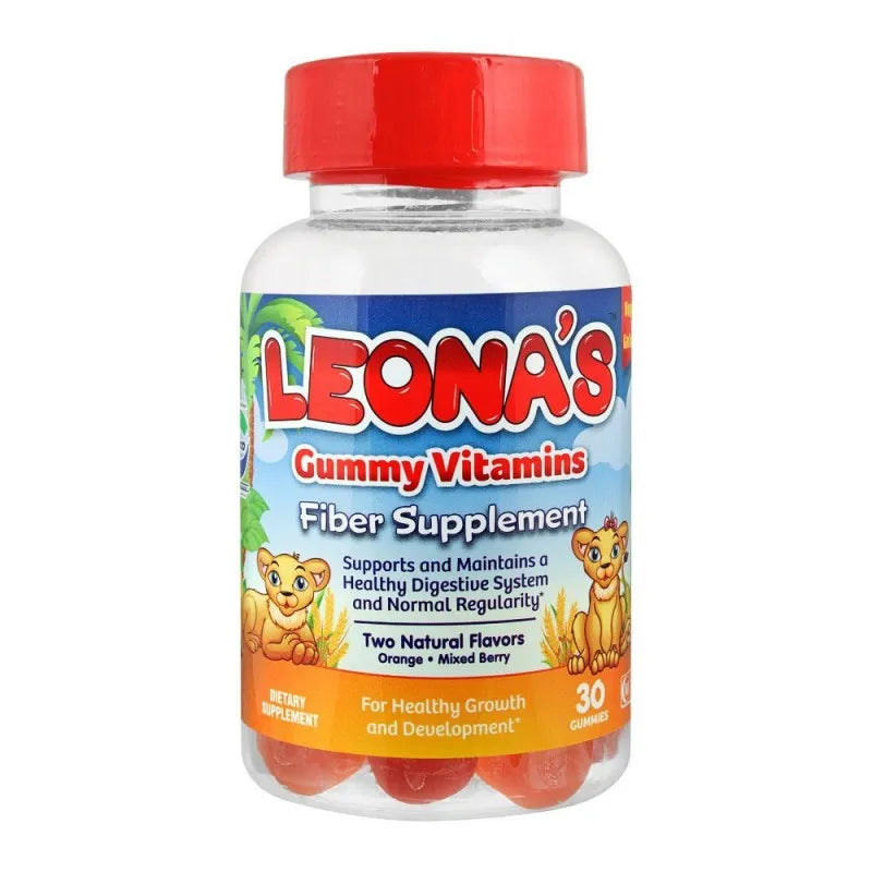 leona's fiber supplement, dietary supplement, 30 gummy vitamins main image