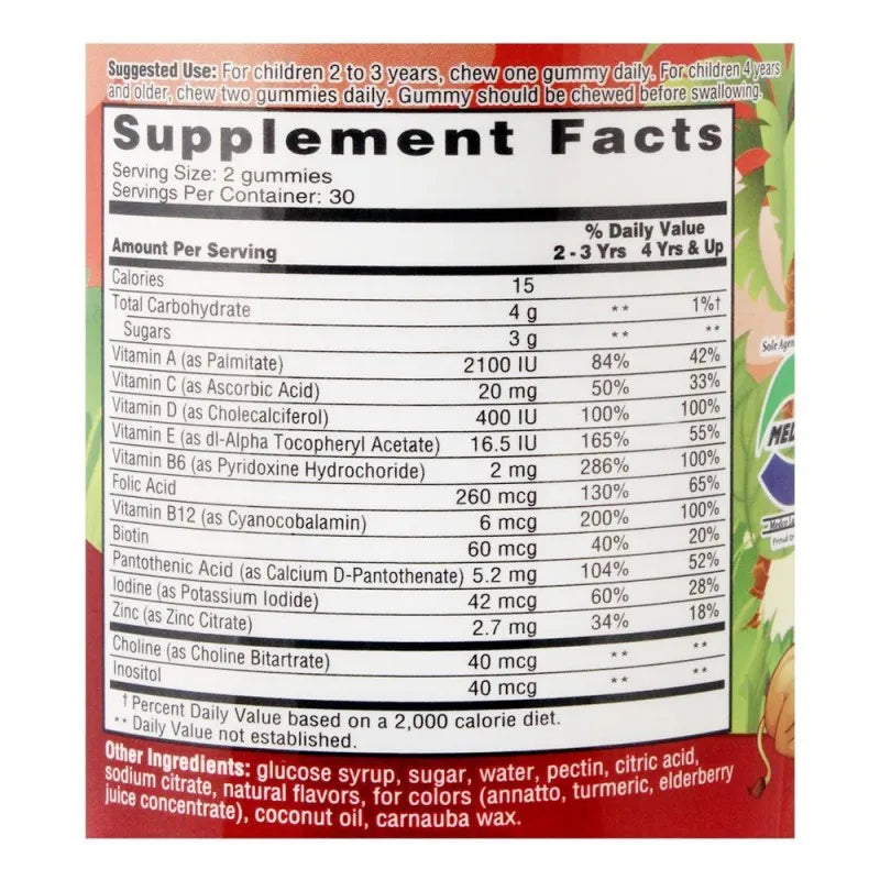 leona's multi vitamin, dietary supplement, 60 gummy vitamins image5