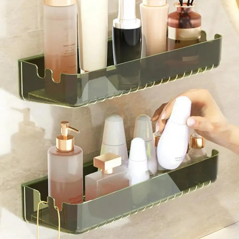 letter print bathroom storage shelf image2